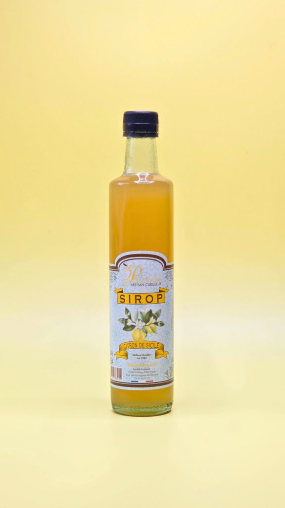 Sirop Artisanal de Citron de Sicile plantivore queyras hautes alpes