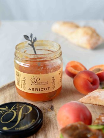 Confiture artisanale d'abricot artisan hautes alpes le plantivore cueilleur