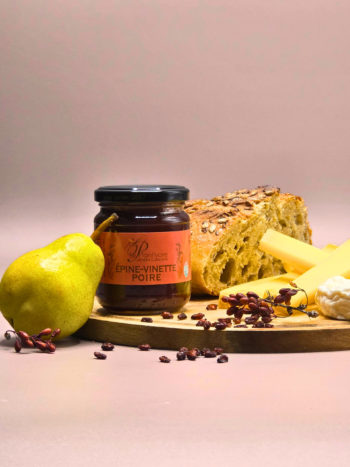 Confiture d'Épine-Vinette et Poire artisanale queyras plantivore