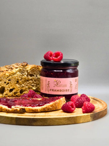Confiture artisanale de Framboise plantivore médaillé argent paris hautes alpes