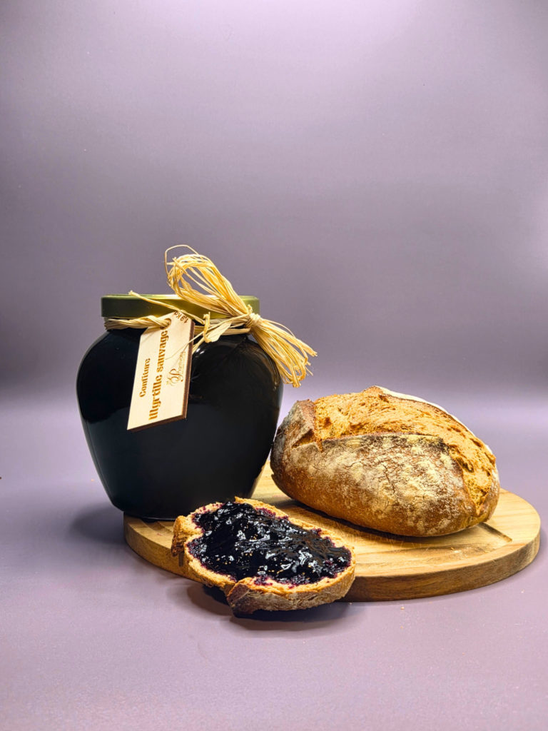 confiture de myrtille sauvage artisanale jarre le plantivore