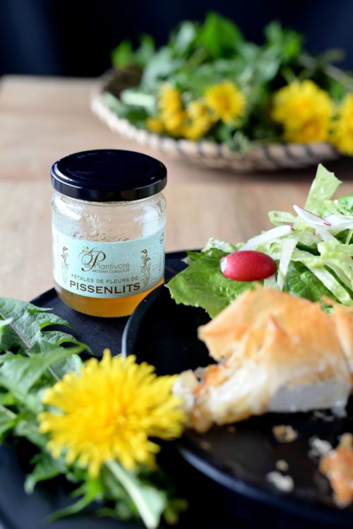 Confiture de pissenlits artisan cueilleur plantivore