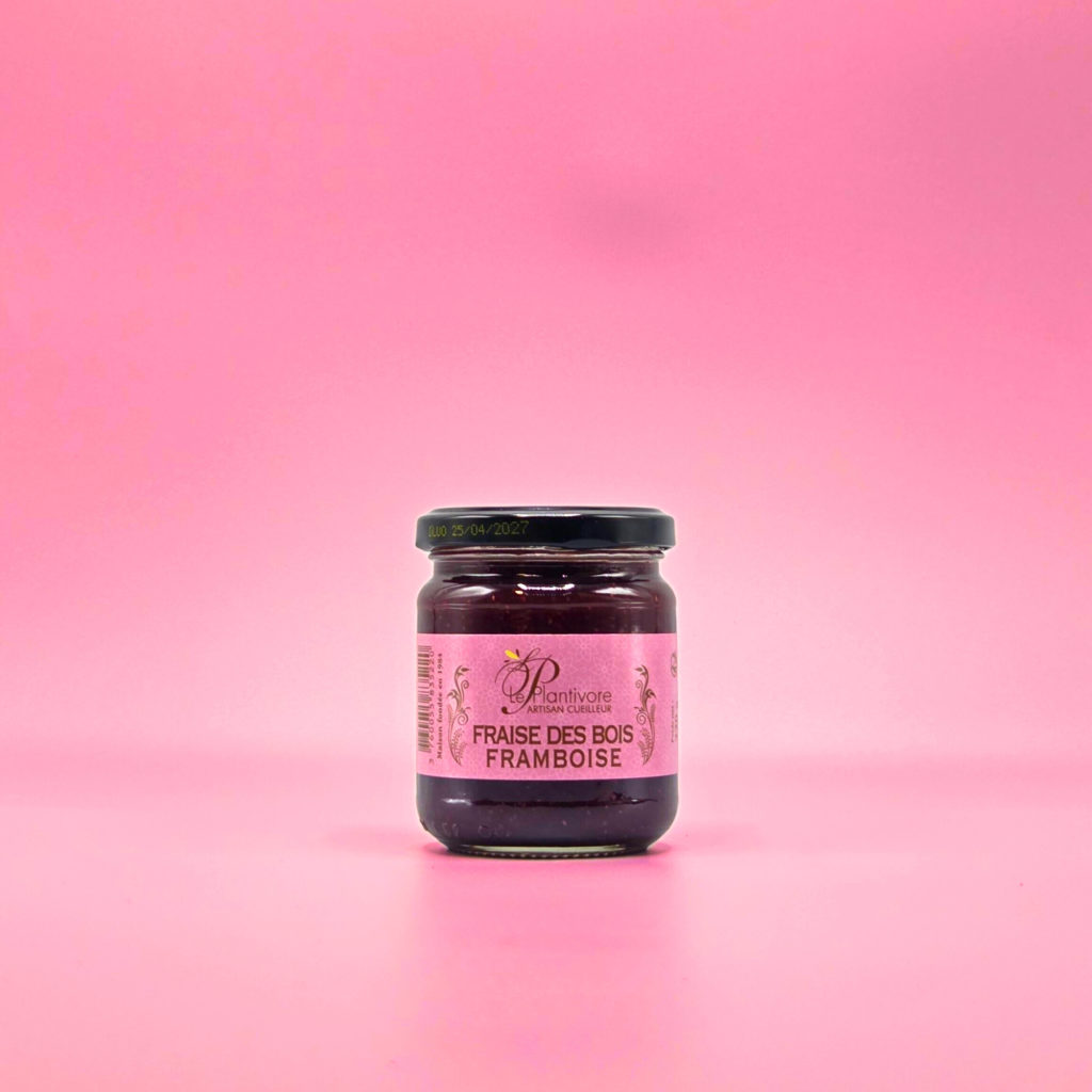 Confiture artisanale fraise des bois framboise confiturier artisnat français cueillette plantivore