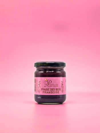 Confiture artisanale fraise des bois framboise confiturier artisnat français cueillette plantivore