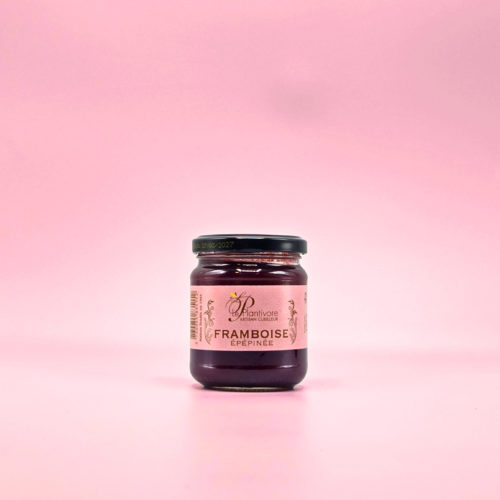 Confiture de Framboise épépinée artisanale plantivore francaise