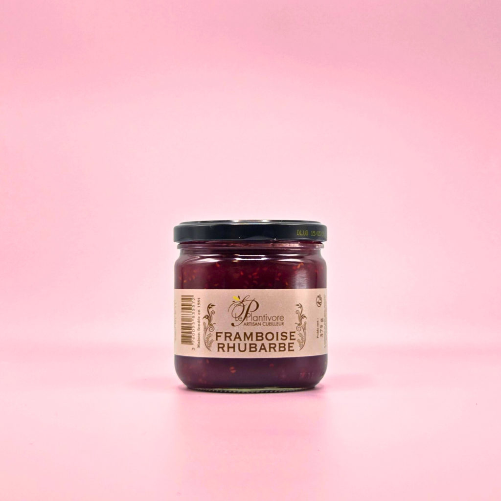 confiture artisanale de framboise rhubarbe confiturier francais le plantivore