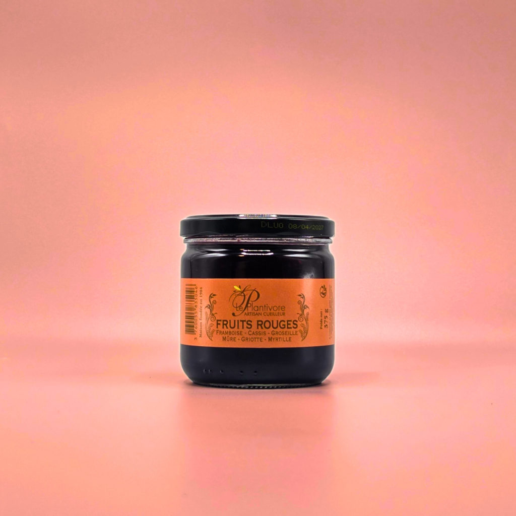 Confiture Artisanale de Fruits Rouges plantivore