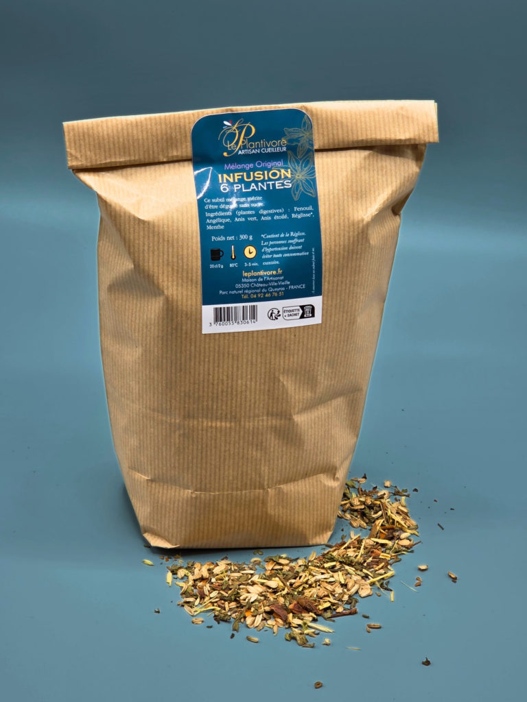 infusion 6 plantes artisanale bio artisan cueilleur le plantivore