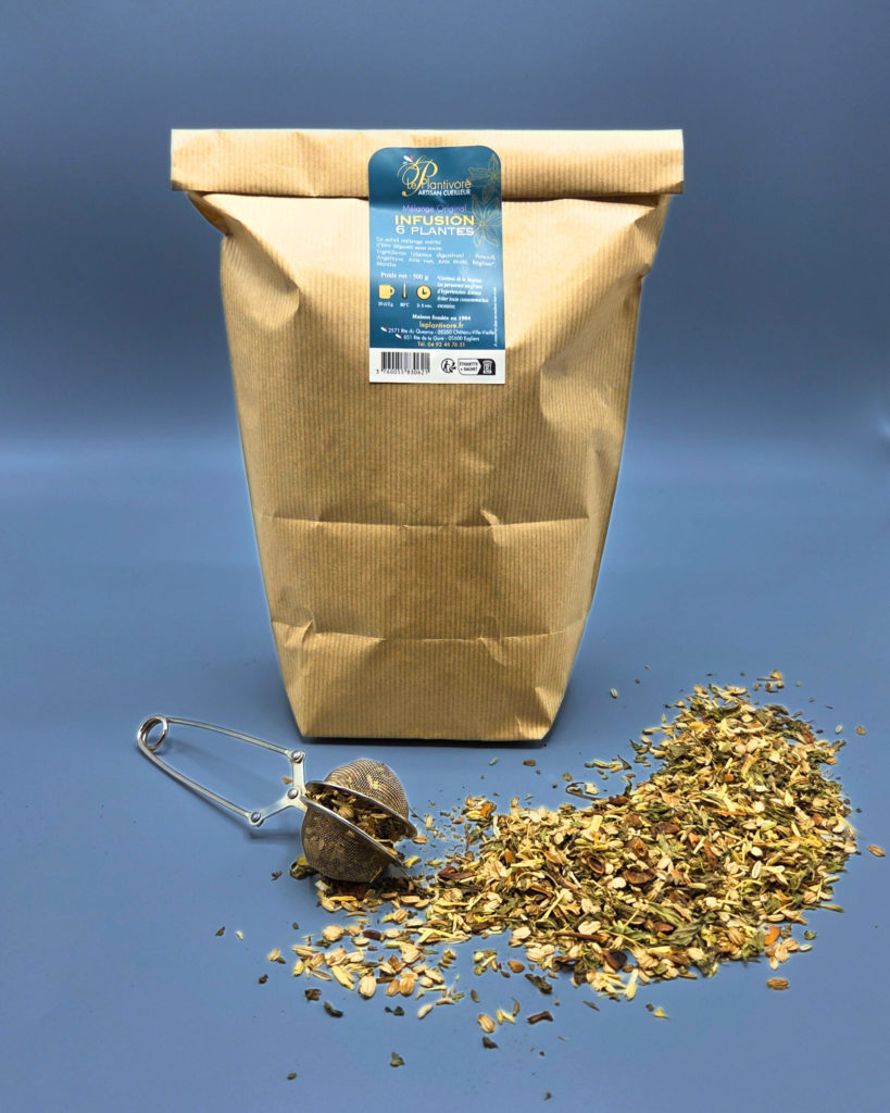 infusion 6 plantes artisanale bio artisan cueilleur le plantivore