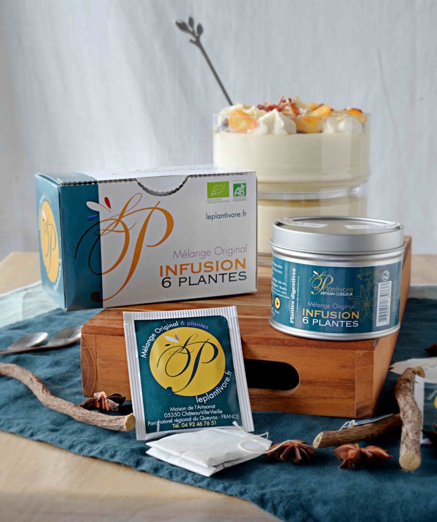 infusion 6 plantes le plantivore artisan cueilleur hautes alpes