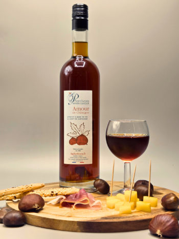 Amour de Châtaigne apéritif artisanal haut alpin artisan cueilleur le plantivore liqueur vin blanc