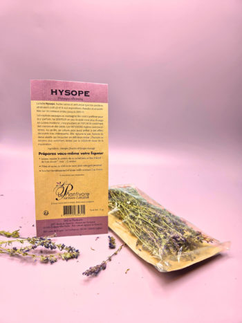 Sachet d’Hysope sauvage séchée bio alpes françaises le plantivore artisan cueilleur