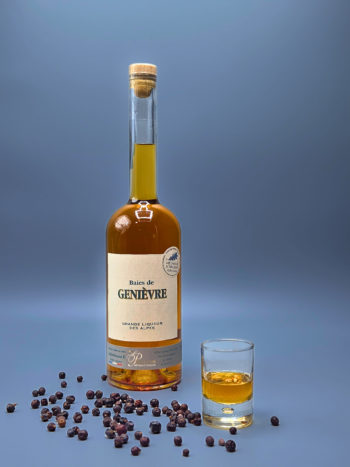 Liqueur de Baies de Genièvre artisanale hautes alpes artisan cueilleur le plantivore queyras