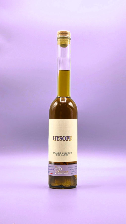 liqueur d'hysope artisanale spécialité du queyras hautes alpes plantivore artisan cueilleur