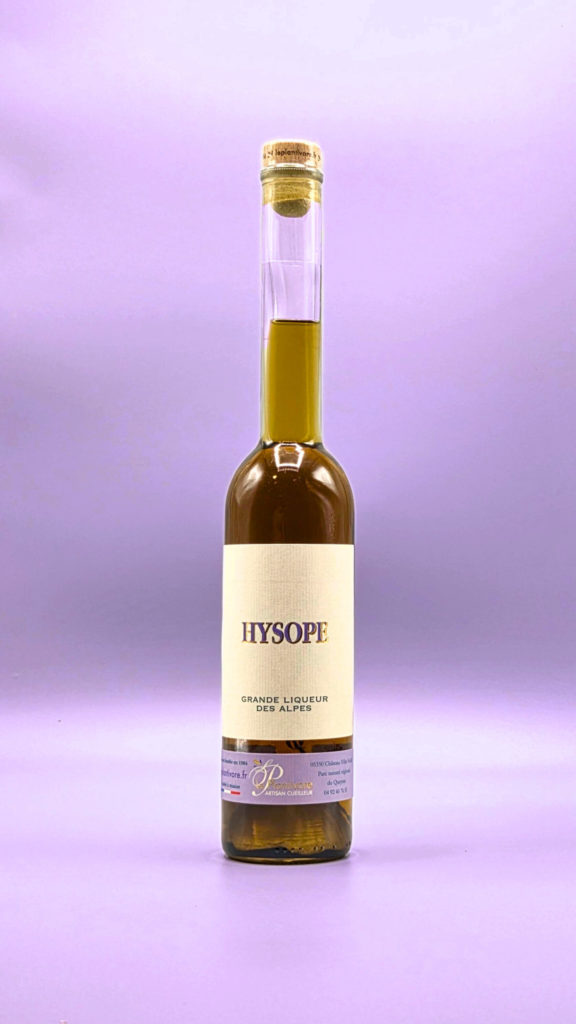liqueur d'hysope artisanale spécialité du queyras hautes alpes plantivore artisan cueilleur