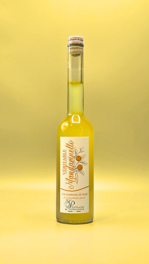 Mandarinello aux mandarines de Sicile apéritif artisanal liqueur italienne le plantivore hautes alpes artisan paca