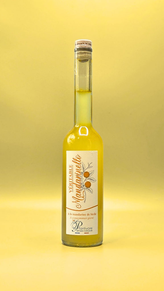 Mandarinello aux mandarines de Sicile apéritif artisanal liqueur italienne le plantivore hautes alpes artisan paca