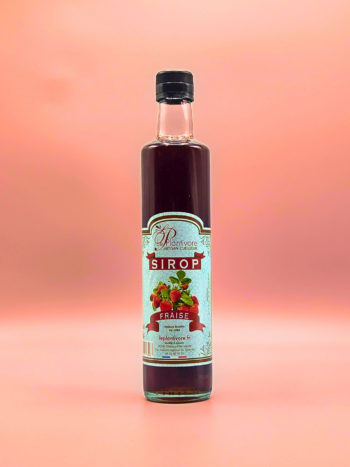 sirop artisanal de fraise agriculture raisonnée cueillette artisanat français le plantivore