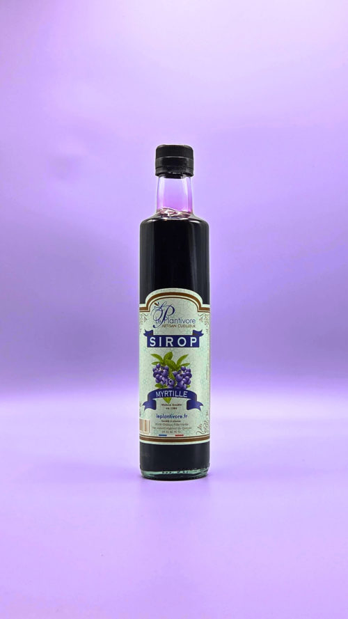 sirop artisanal de myrtille sauvage artisan cueilleur le plantivore hautes alpes