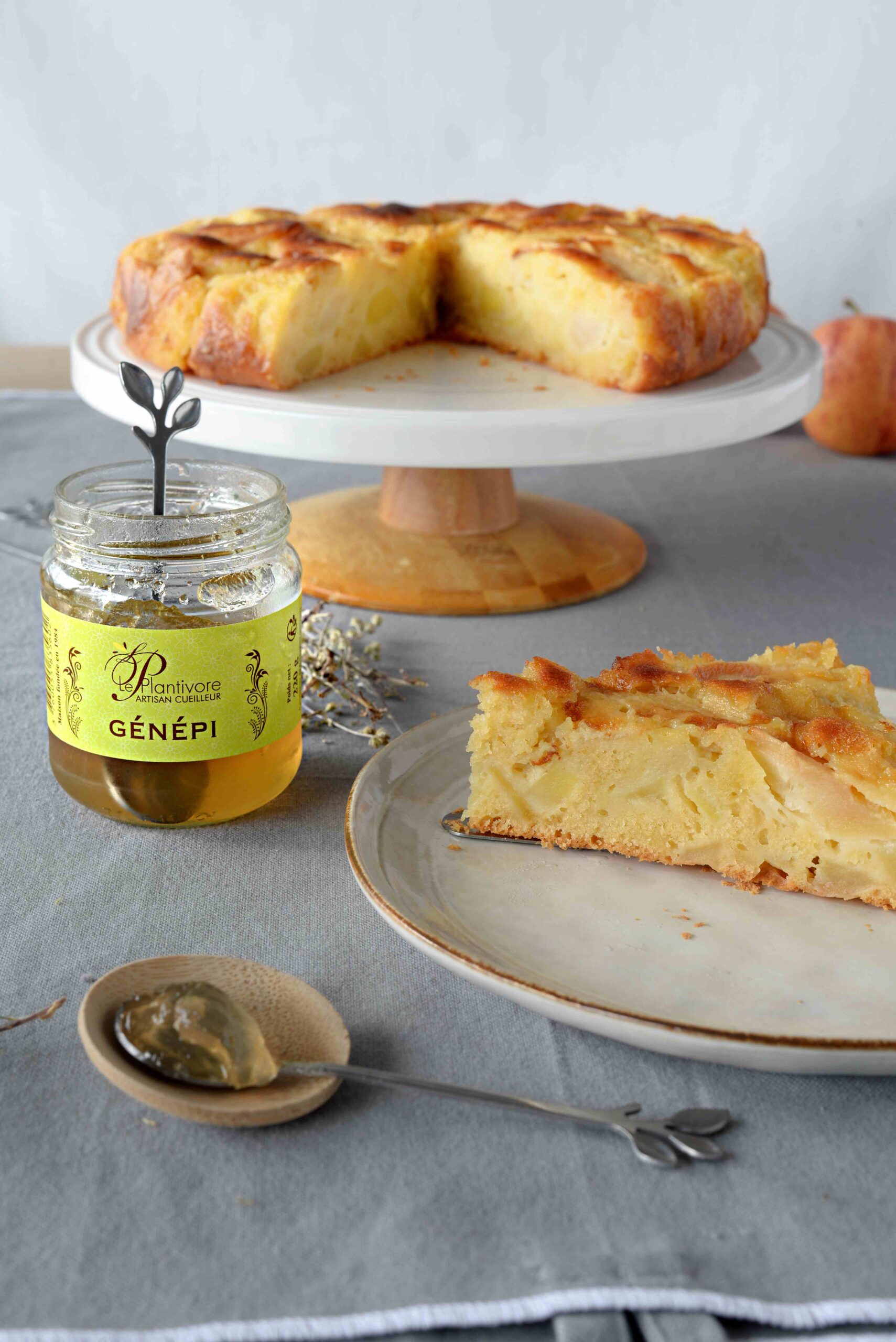 Gâteau aux pommes et Caramel à la gelée de Génépi